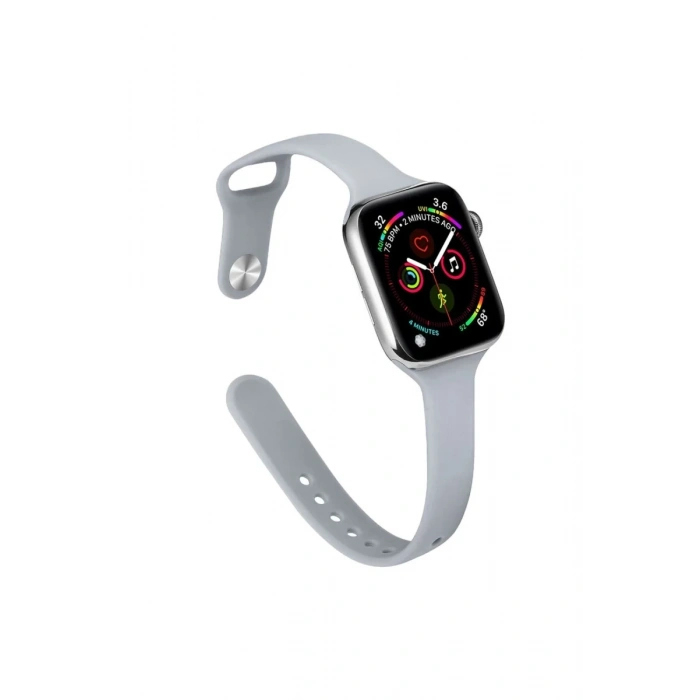Hubrendy Bez Apple Watch 38mm Klasik Kordon - Açık Gri