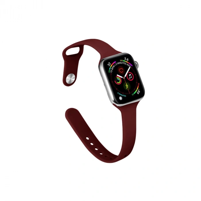Hubrendy Bez Apple Watch 38mm Klasik Kordon - Bordo