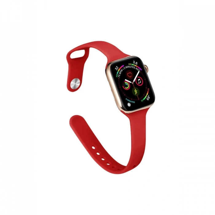 Hubrendy Bez Apple Watch 38mm Klasik Kordon - Kırmızı