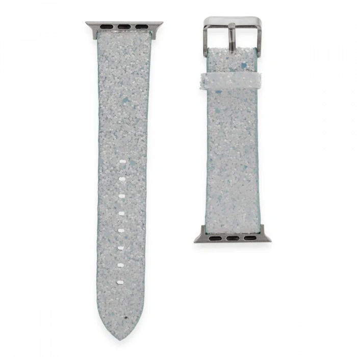 Hubrendy Bez Apple Watch 42mm Starry Taşlı Kordon - Mavi