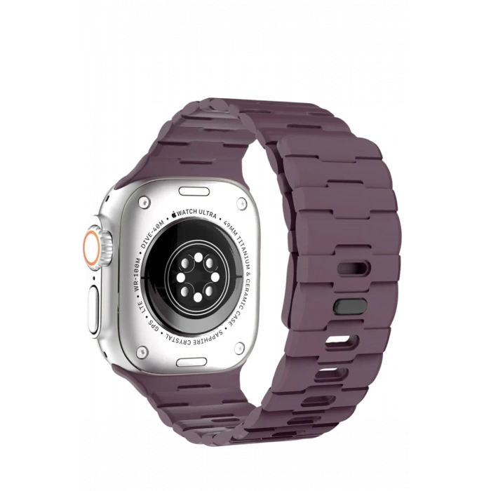 Hubrendy Bez Apple Watch Ultra 49mm Wowen Kordon - Bordo