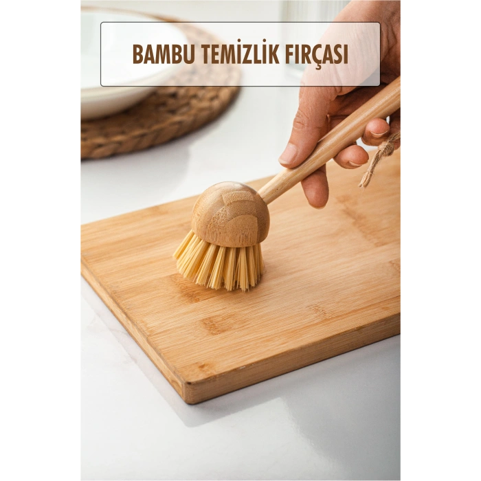 Hubrendy Bez Bambu Temizlik Fırçası