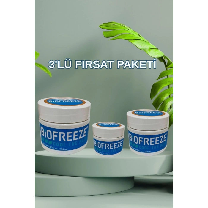 Hubrendy Bez Biofreeze Kremi 150 ml x 3 Adet