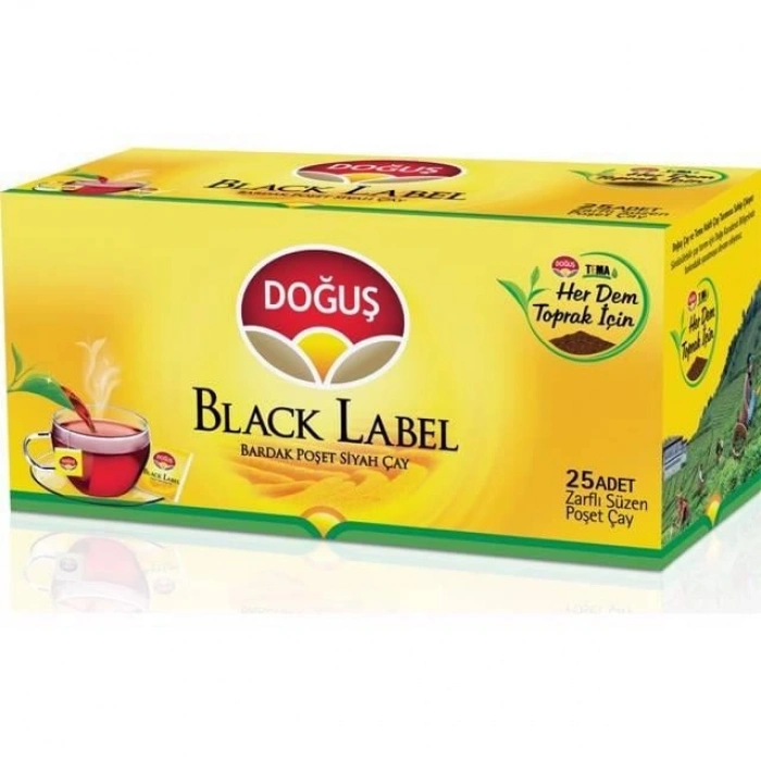 Hubrendy Bez Black Label 25li Bardak Poşet