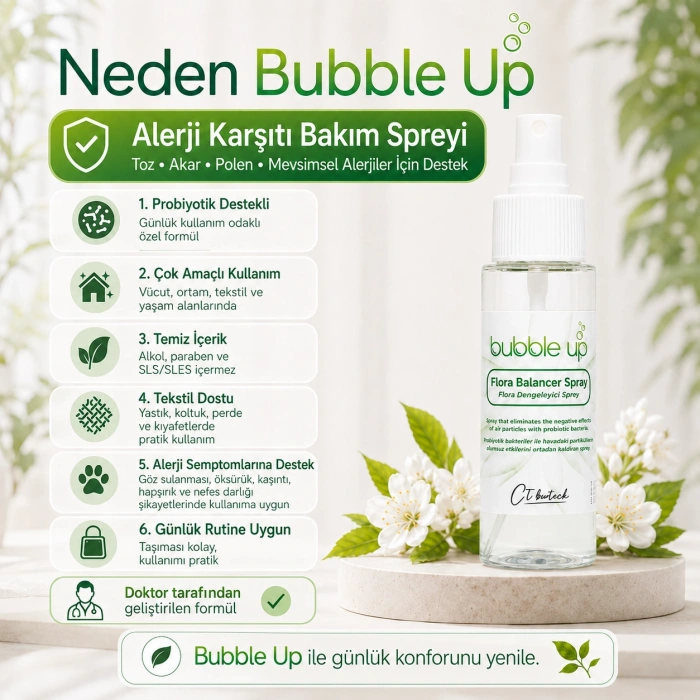 Hubrendy Bez Bubble Up Okul ve Ev İçin Ortam ve Tekstil Spreyi 50 ml
