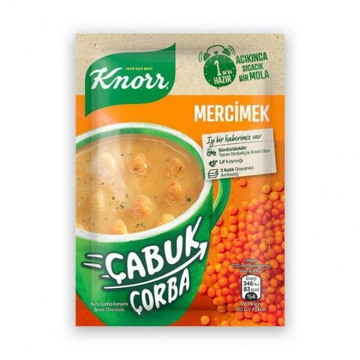 Hubrendy Bez Çabuk Çorba Mercimek- 22Gr 1 Adet