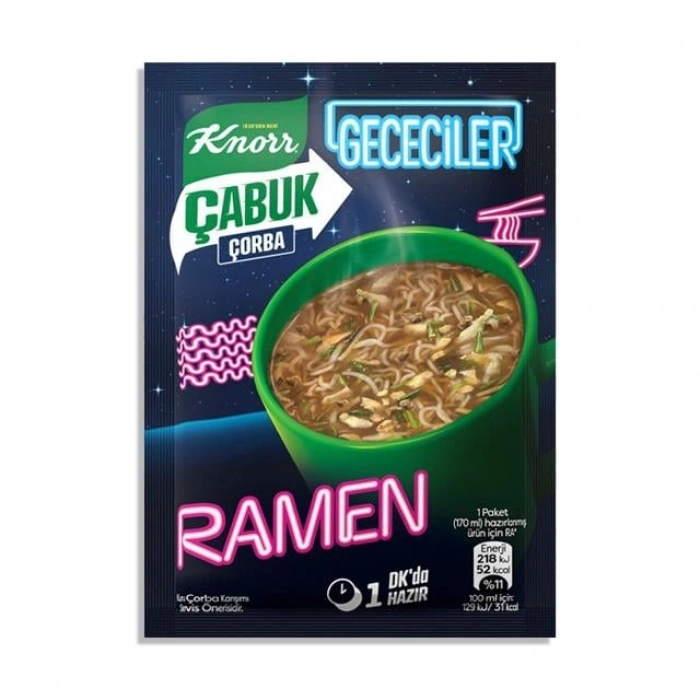 Hubrendy Bez Çabuk Çorba Ramen 17gr 1 Adet