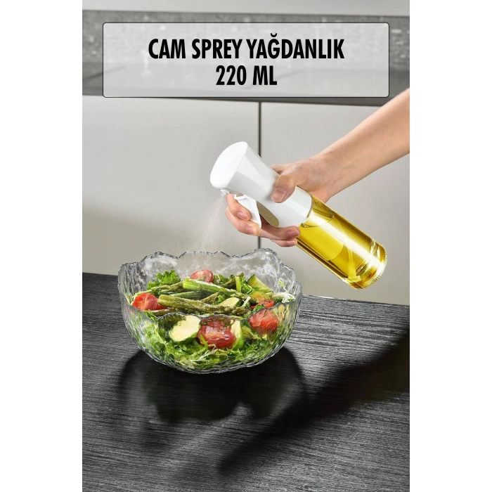 Hubrendy Bez Cam Sprey Yağdanlık Beyaz 220 ML