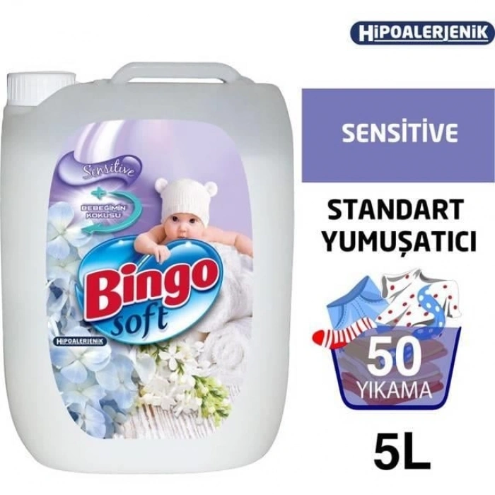 Hubrendy Bez Çamaşır Yumusatıcı Sensitive 5Lt 1 Adet