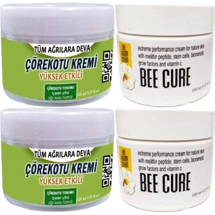 Hubrendy Bez Çörek Otu Bakım Kremi 2X150 Ml+Bee Cure Krem 2X150 ml