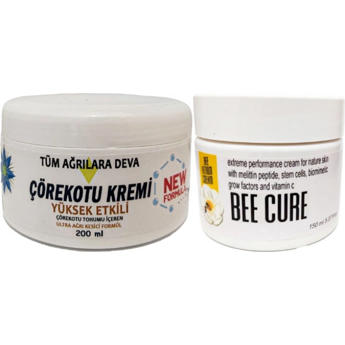 Hubrendy Bez Çörek Otu Kremi White Box 200 ml + Beecure Krem 150 ml / Krem Seti