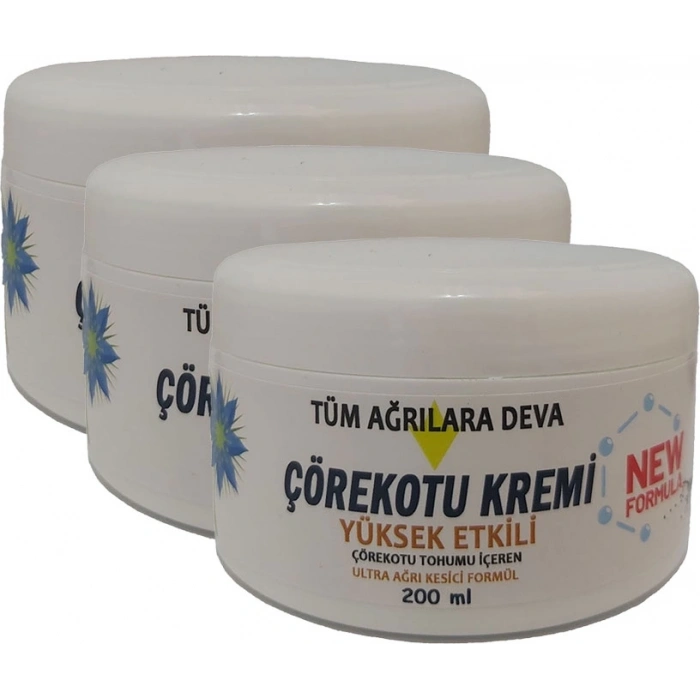 Hubrendy Bez Corex Çörek Otu Kremi 3 Adet 200 ml Kremi