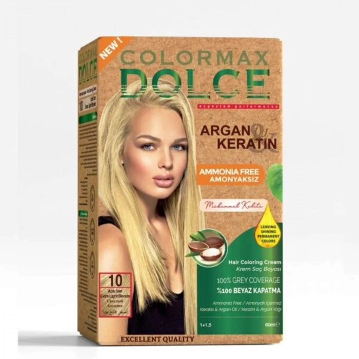 Hubrendy Bez Dolce Amonyaksız, Doğal Set Boya - 10 Açık Sarı
