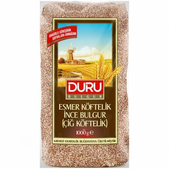 Hubrendy Bez Esmer Çiğ Köftelik Bulgur 1000gr 1 Adet