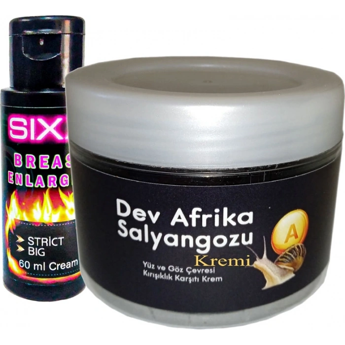 Hubrendy Bez Giant Afrikasalyangozu Dev Salyangozyaşlanma Karşıtı 100ML + Sıxx Bayan Memeşekillendirici Krem 60 ml
