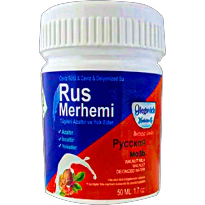 Hubrendy Bez Glegnd Blue Russ Merhemi 50 ml Tüylere Krem