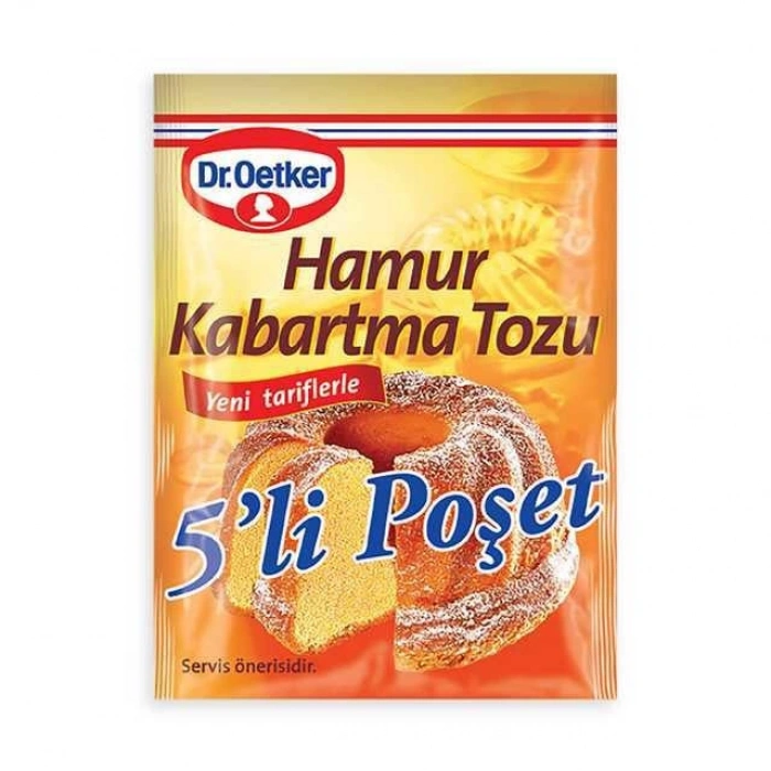 Hubrendy Bez Hamur Kabartma Tozu 5`lı 1 Adet