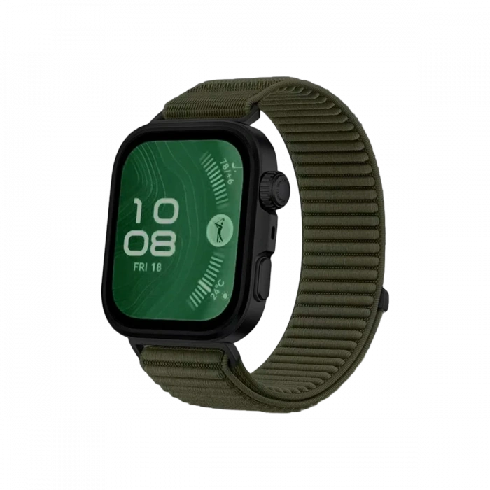 Hubrendy Bez Huawei Fit 4 Braid Kordon - Koyu Yeşil