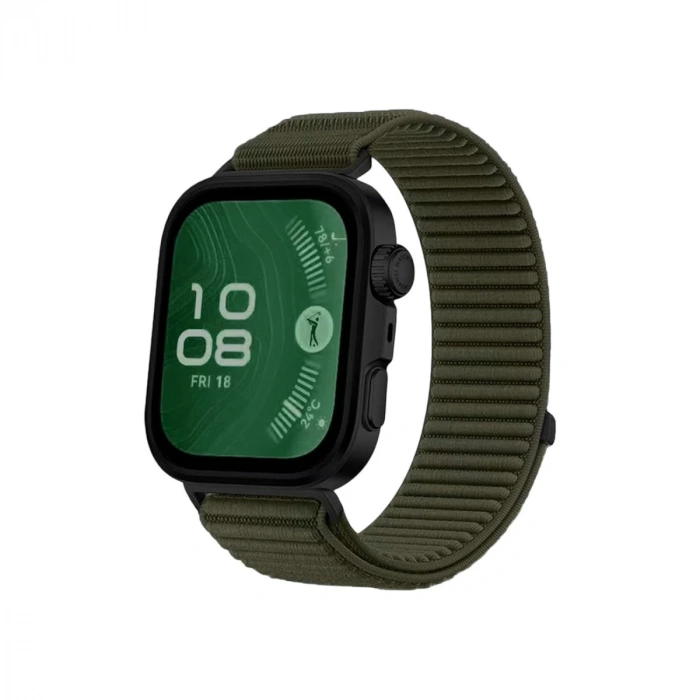 Hubrendy Bez Huawei Fit 4 Braid Kordon - Koyu Yeşil