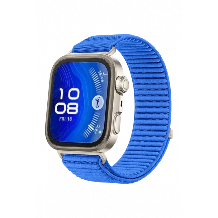 Hubrendy Bez Huawei Fit 4 Braid Kordon - Mavi