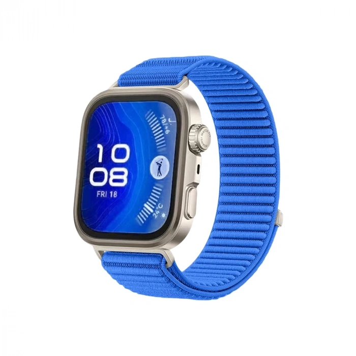 Hubrendy Bez Huawei Fit 4 Braid Kordon - Mavi