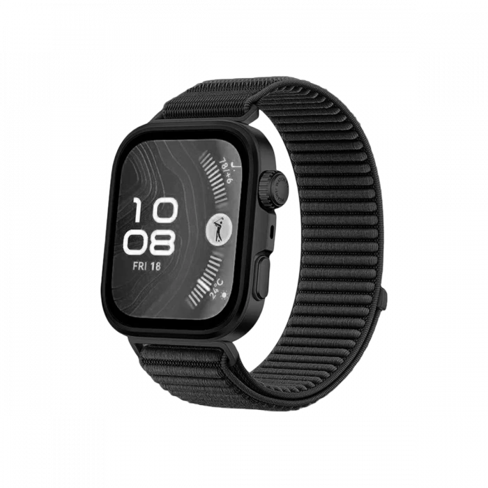 Hubrendy Bez Huawei Fit 4 Braid Kordon - Siyah
