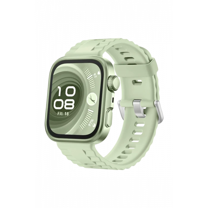 Hubrendy Bez Huawei Fit 4 Nova Silikon Kordon - Açık Yeşil