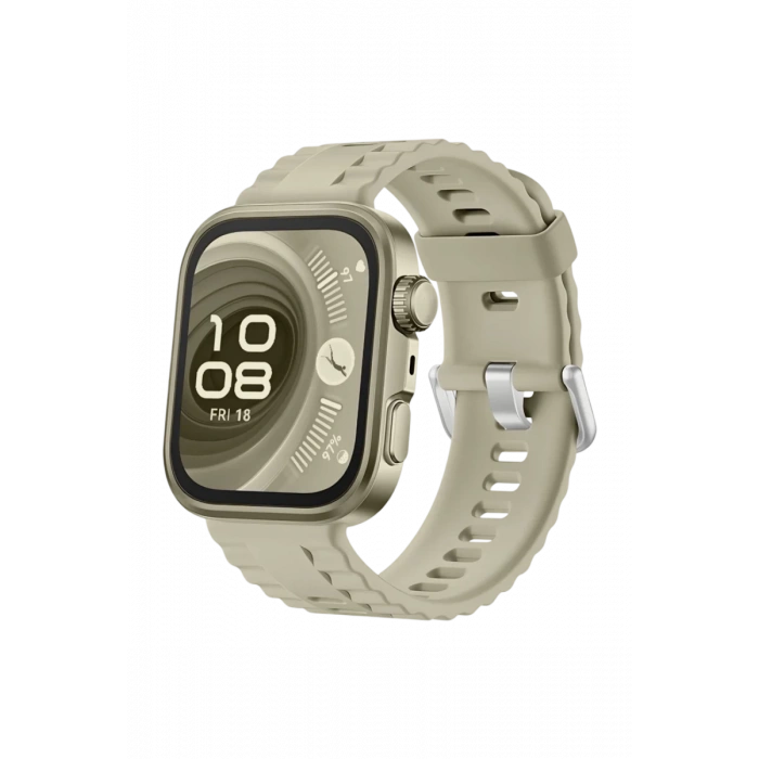 Hubrendy Bez Huawei Fit 4 Nova Silikon Kordon - Gri