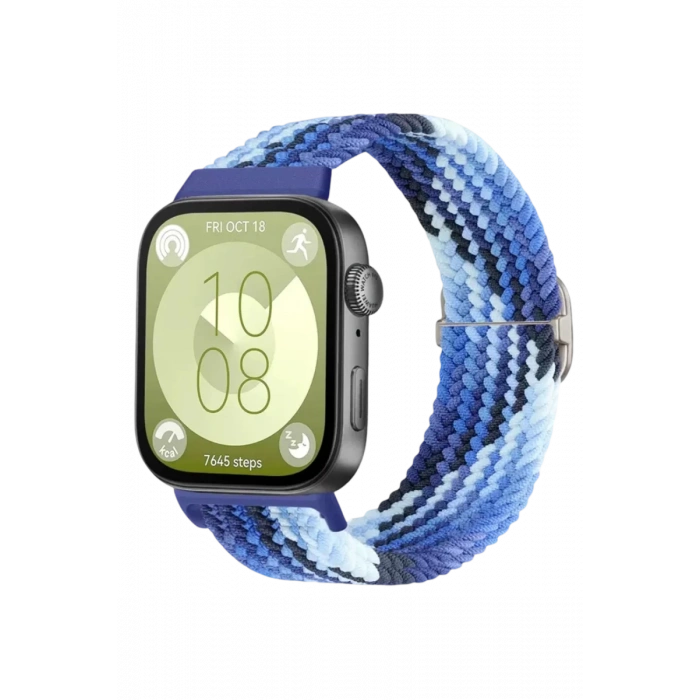 Hubrendy Bez Huawei Fit 4 Star Kordon - Lacivert-Mavi