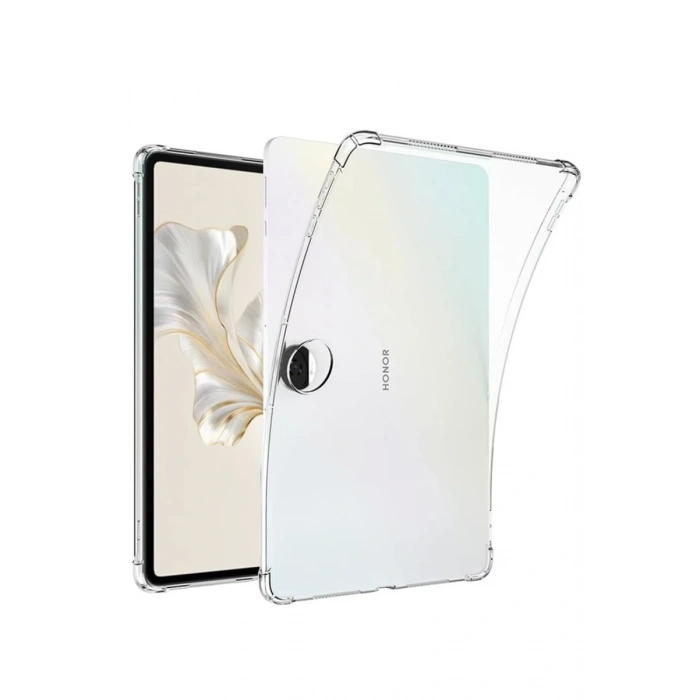 Hubrendy Bez Huawei Honor Pad 9 Kılıf Anti Shock Tablet Silikon - Şeffaf