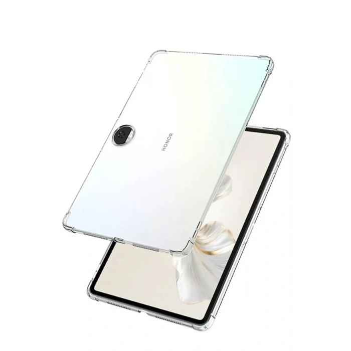 Hubrendy Bez Huawei Honor Pad 9 Kılıf Anti Shock Tablet Silikon - Şeffaf