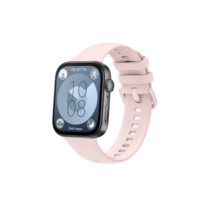 Hubrendy Bez Huawei Watch Fit 3 Klasik Kordon - Pudra