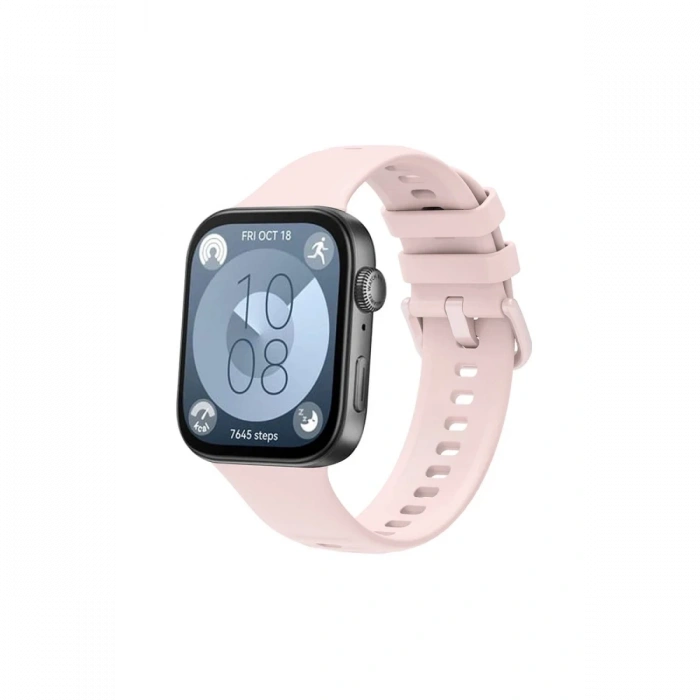 Hubrendy Bez Huawei Watch Fit 3 Klasik Kordon - Pudra