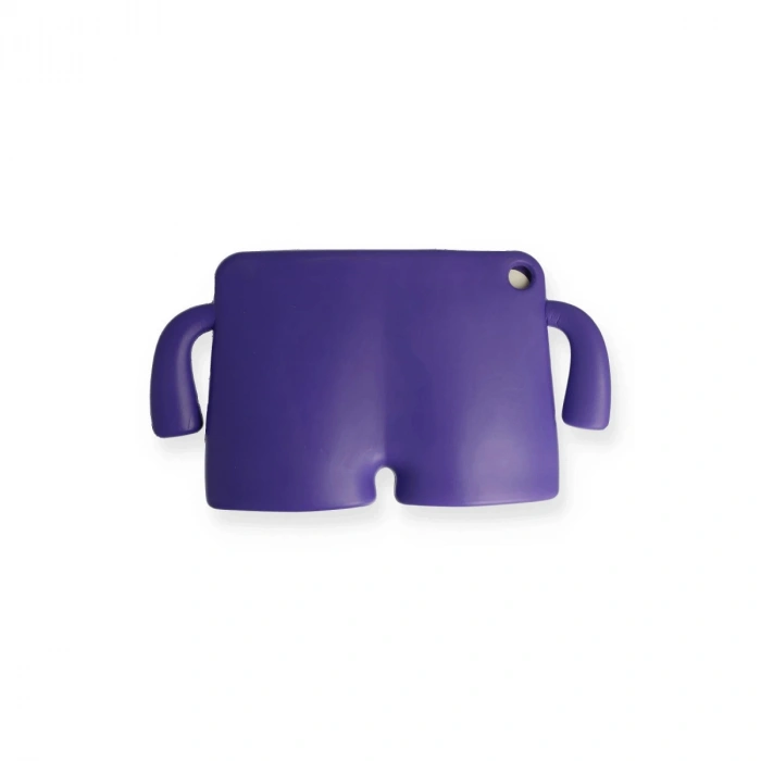 Hubrendy Bez iPad Pro 13 (2024) Karakter Tablet Silikon - Mor