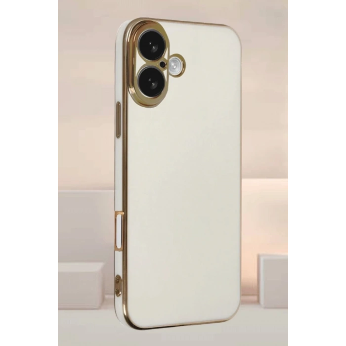 Hubrendy Bez Apple iPhone 16 Kılıf Volet Silikon - Pembe