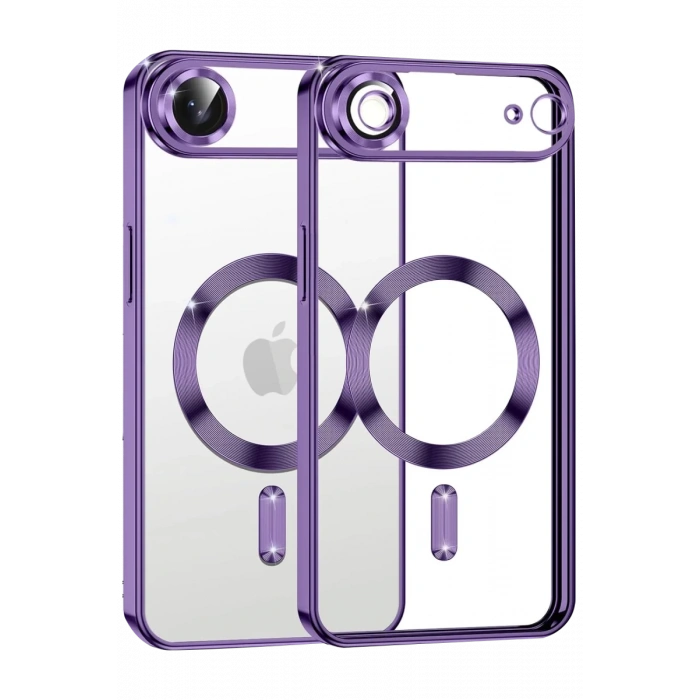 Hubrendy Bez Apple iPhone 17 Air Kross Magneticsafe Kapak - Mor