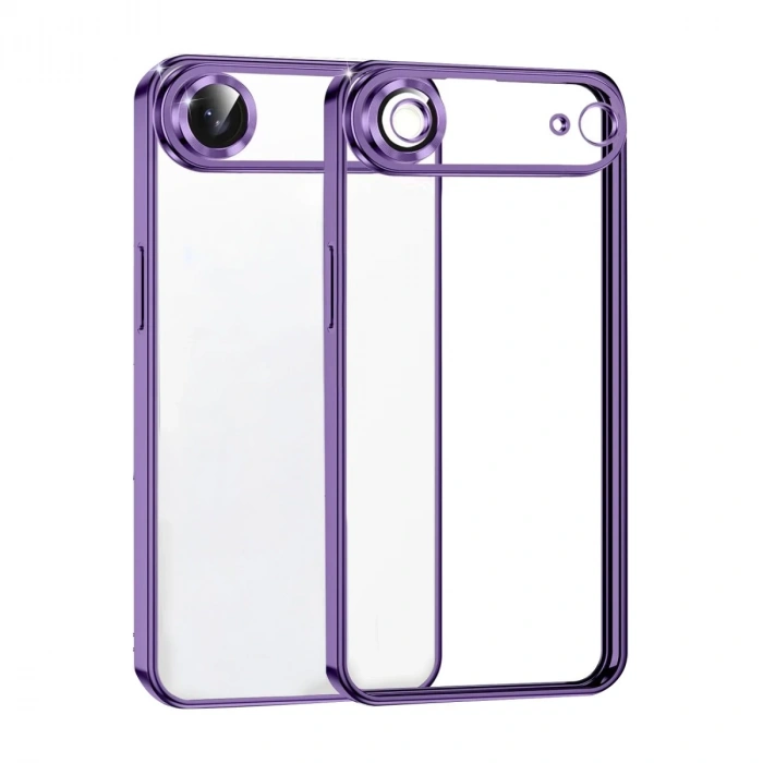 Hubrendy Bez Apple iPhone 17 Air Lensli Silikon - Mor