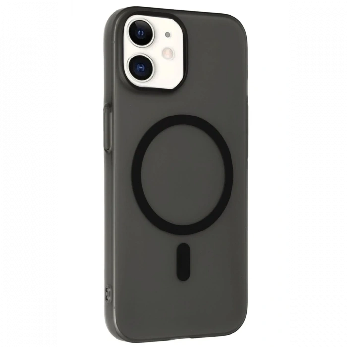 Hubrendy Bez Joko Apple iPhone 12 Tuna PC Slim Magsafe Kapak - Siyah