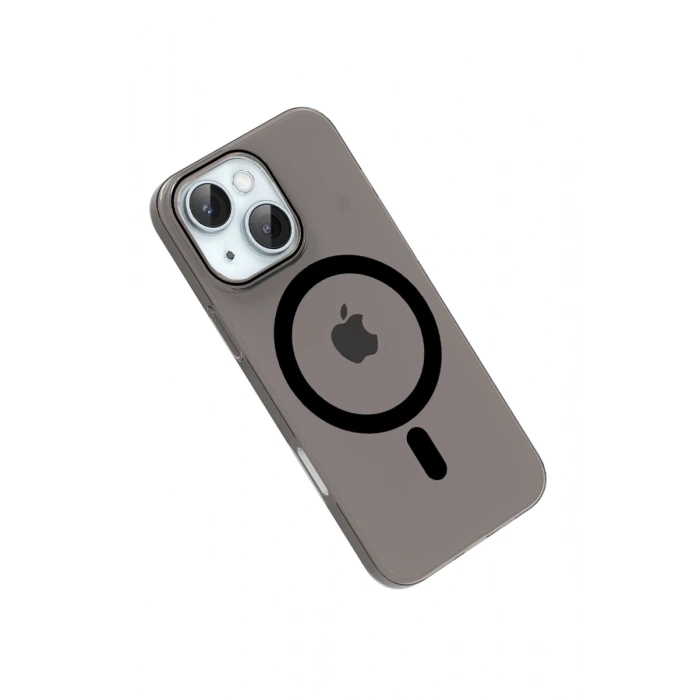 Hubrendy Bez Joko Apple iPhone 14 PC Blank Magsafe Kapak - Siyah