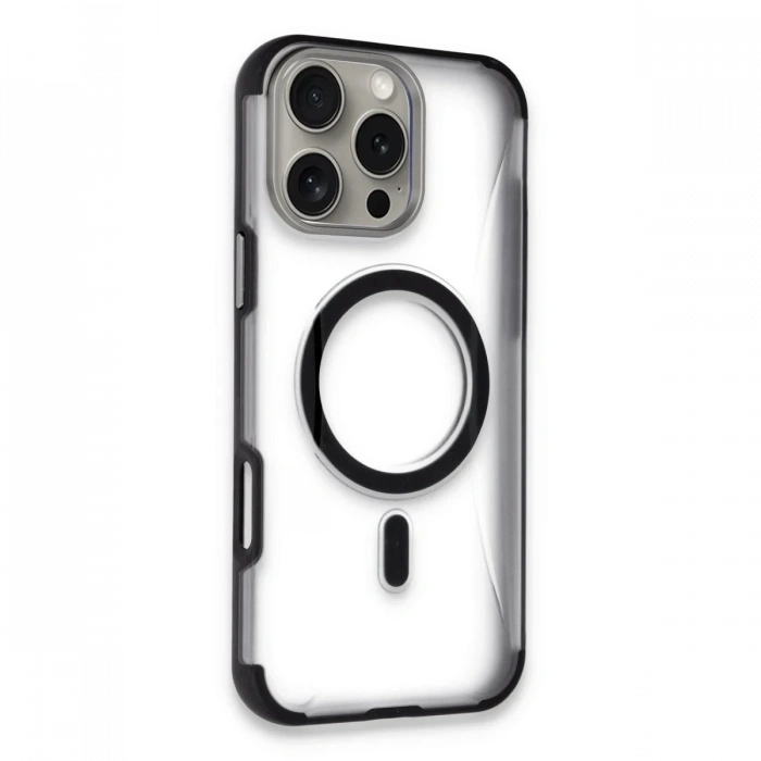 Hubrendy Bez Joko Apple iPhone 14 Pro Max Hilton Magsafe Kapak - Siyah