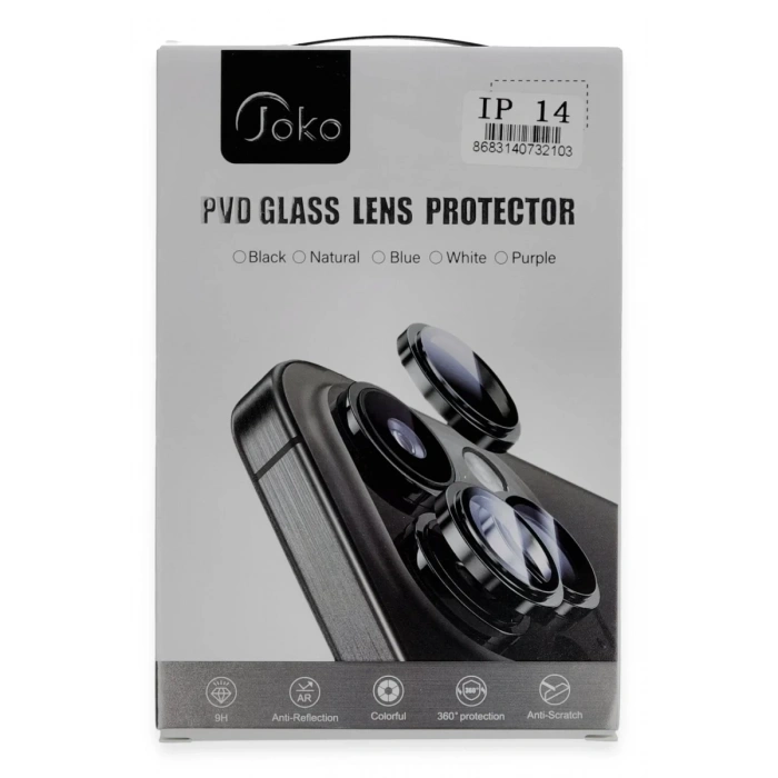 Hubrendy Bez Joko Apple iPhone 14 Pro Max PVD Metal Kamera Lens - Turuncu