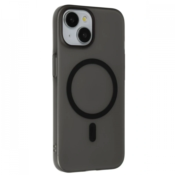 Hubrendy Bez Joko Apple iPhone 15 Plus Tuna PC Slim Magsafe Kapak - Siyah
