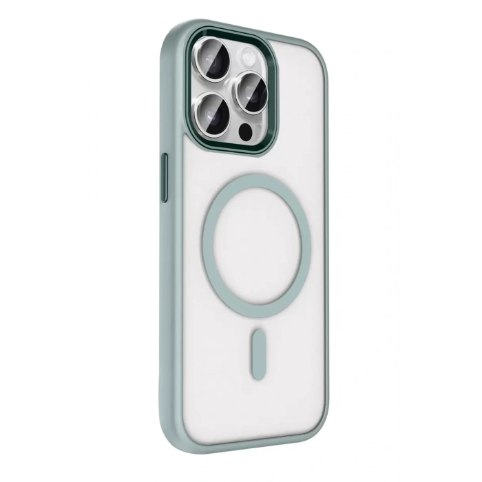 Hubrendy Bez Joko Apple iPhone 15 Pro Max Terea Magsafe Kapak - Gri
