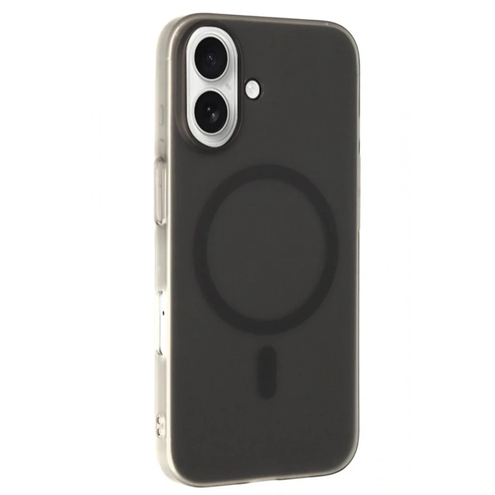 Hubrendy Bez Joko Apple iPhone 16 Plus Tuna PC Slim Magsafe Kapak - Siyah