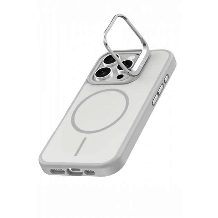 Hubrendy Bez Joko Apple iPhone 16 Pro Max Flexa Magsafe Kapak - Beyaz