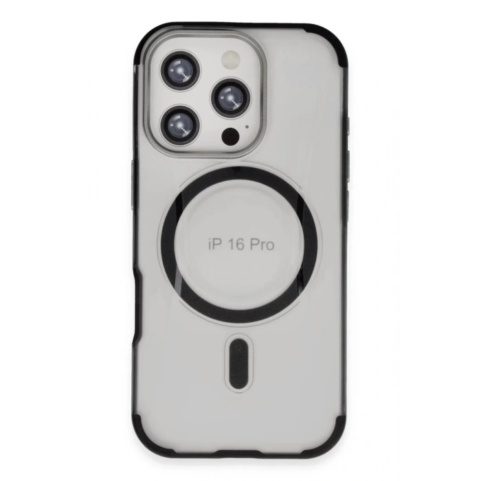 Hubrendy Bez Joko Apple iPhone 16 Pro Max Hilton Magsafe Kapak - Siyah