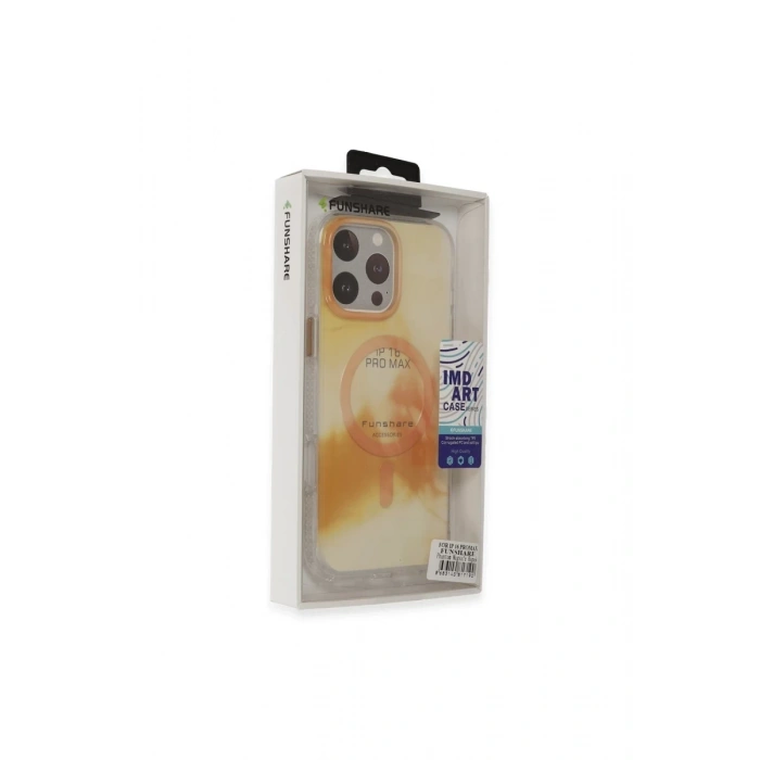 Hubrendy Bez Joko Apple iPhone 16 Pro Max Phantom Magsafe Kapak - Gold