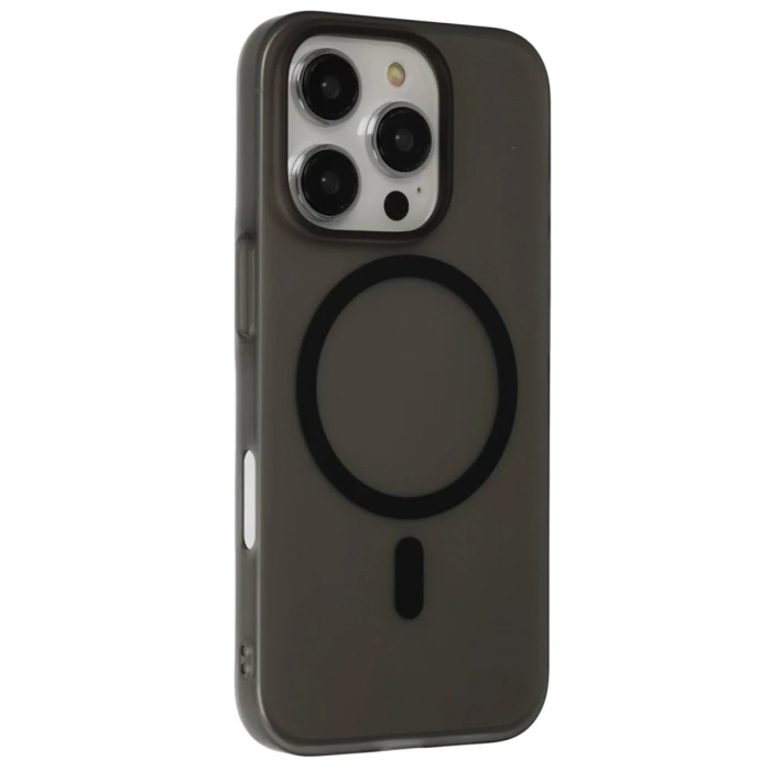 Hubrendy Bez Joko Apple iPhone 16 Pro Max Tuna PC Slim Magsafe Kapak - Siyah
