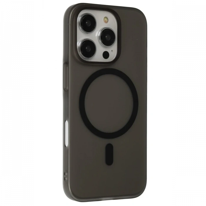 Hubrendy Bez Joko Apple iPhone 16 Pro Max Tuna PC Slim Magsafe Kapak - Siyah