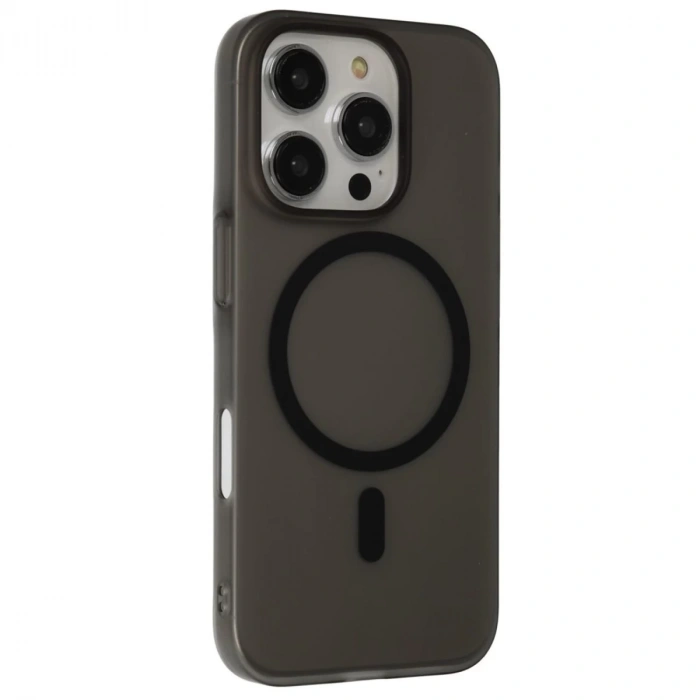 Hubrendy Bez Joko Apple iPhone 16 Pro Max Tuna PC Slim Magsafe Kapak - Siyah
